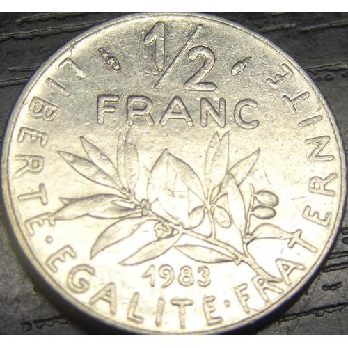 1/2 франка 1983 Франція