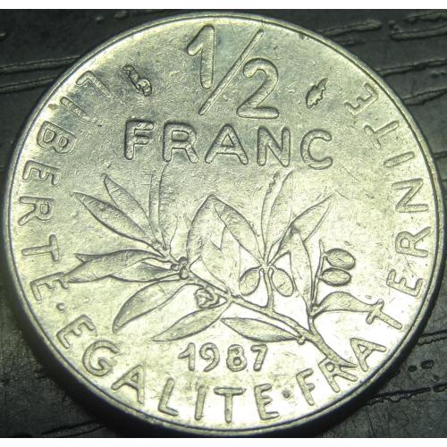 1/2 франка 1987 Франція