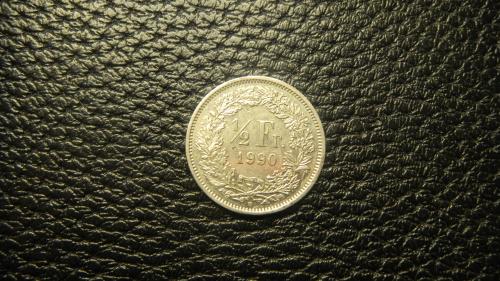 1/2 франка 1990 B Швейцарія