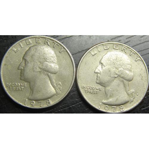 1/4 долара 1978 США (два різновиди)