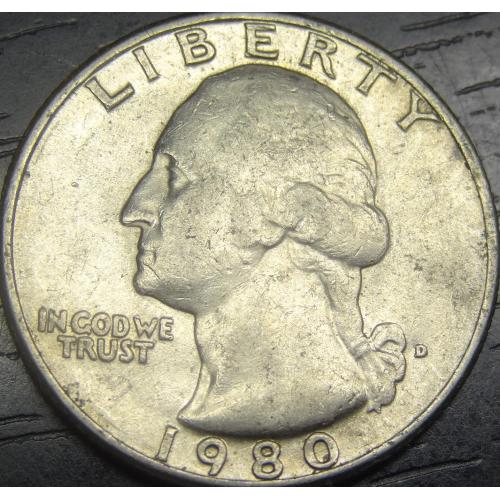 1/4 долара 1980 D США