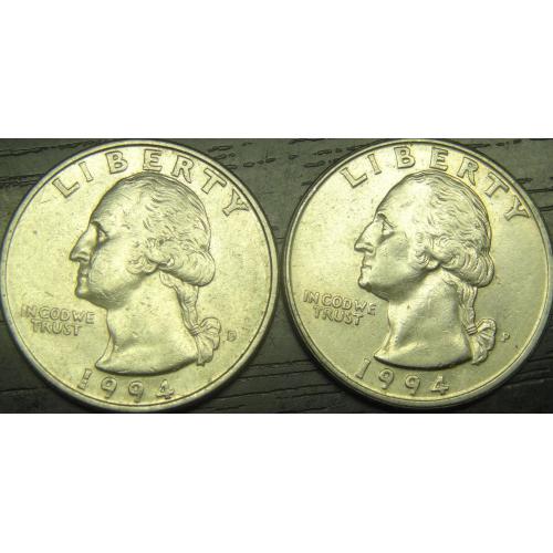 1/4 долара 1994 США (два різновиди)