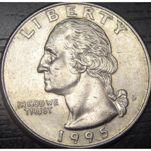 1/4 долара 1995 D США