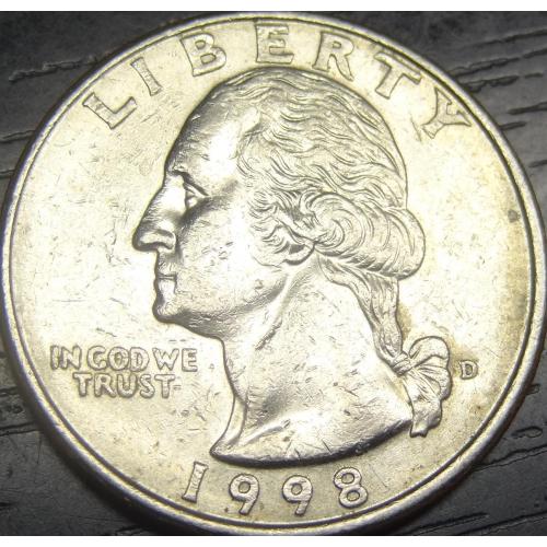 1/4 долара 1998 D США