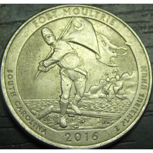1/4 долара 2016 P США Форт Моултрі
