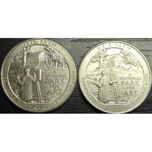 1/4 долара 2020 США Ферма Вейра (два різновиди)