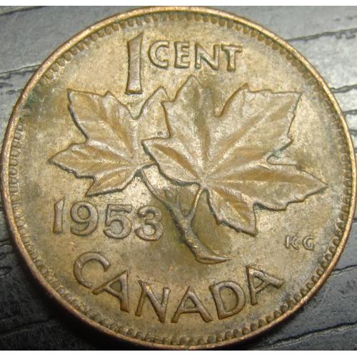 1 цент 1953 Канада