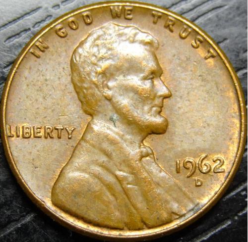 1 цент 1962 D США