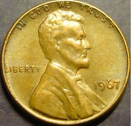 1 цент 1967 США