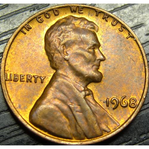 1 цент 1968 США