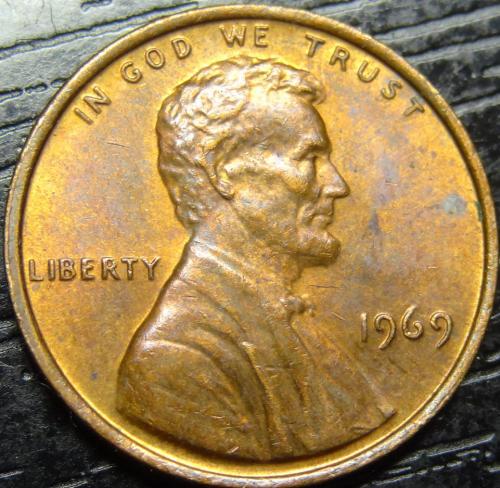 1 цент 1969 США