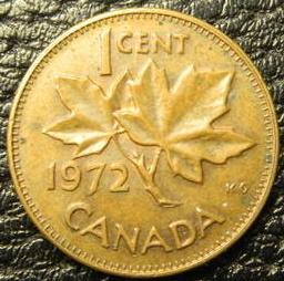 1 цент 1972 Канада