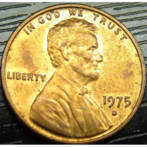 1 цент 1975 D США