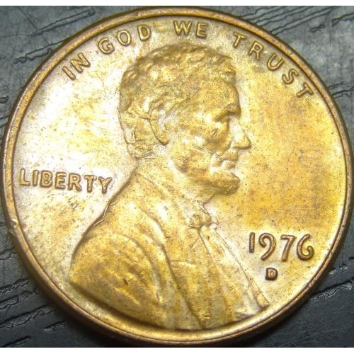 1 цент 1976 D США