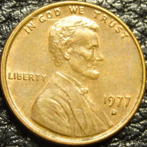 1 цент 1977 D США