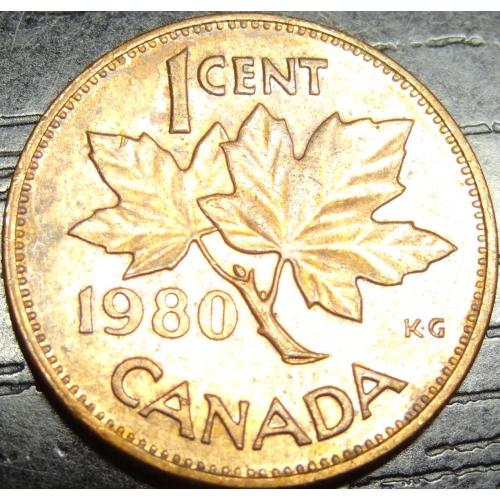 1 цент 1980 Канада