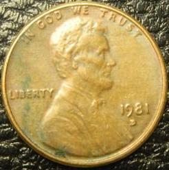 1 цент 1981 D США