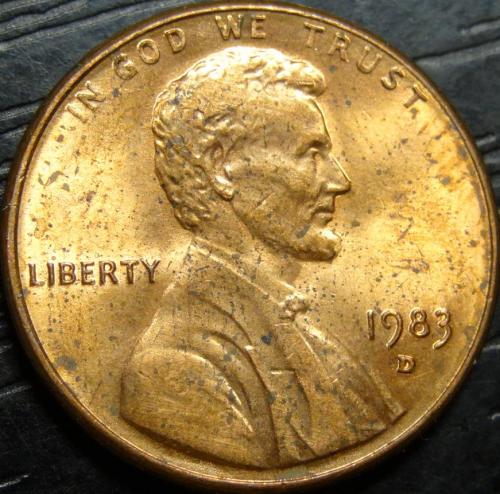 1 цент 1983 D США