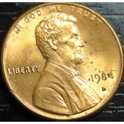 1 цент 1984 D США