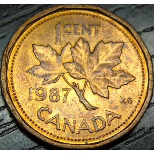 1 цент 1987 Канада