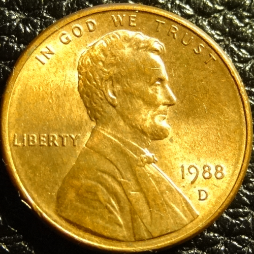 1 цент 1988 D США