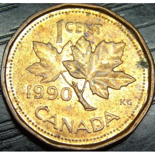 1 цент 1990 Канада