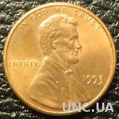 1 цент 1993 США
