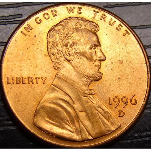 1 цент 1996 D США