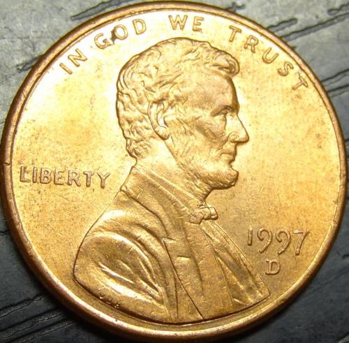 1 цент 1997 D США