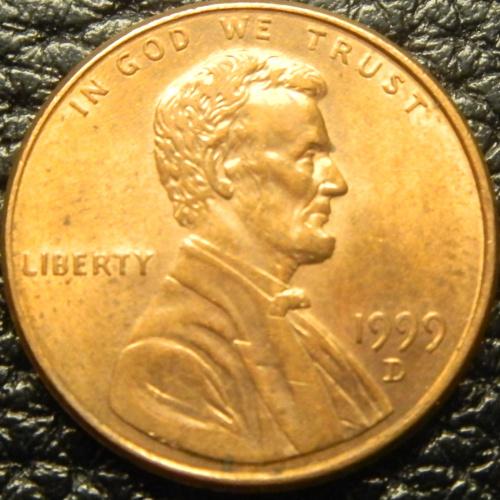 1 цент 1999 D США