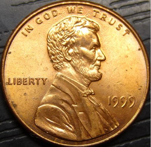 1 цент 1999 США