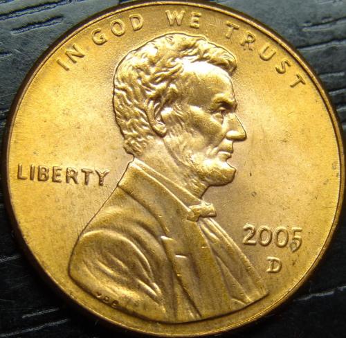 1 цент 2005 D США