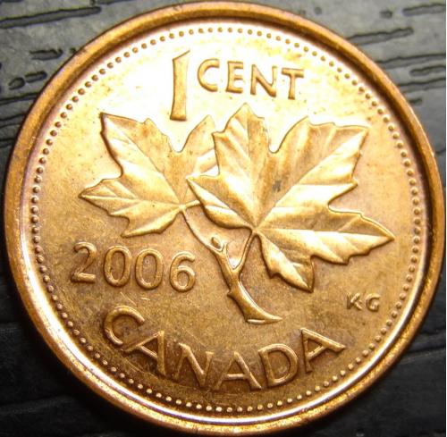 1 цент 2006 L Канада магніт