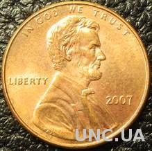 1 цент 2007 США