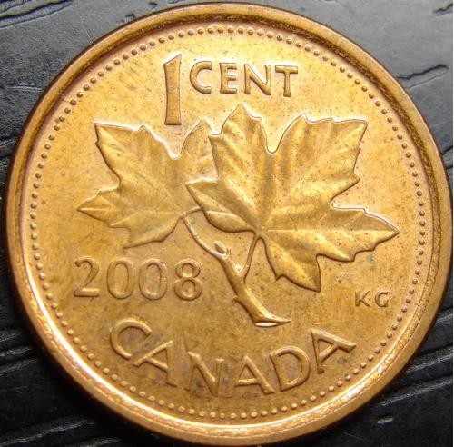 1 цент 2008 Канада магніт