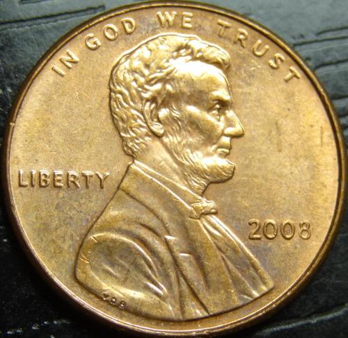 1 цент 2008 США
