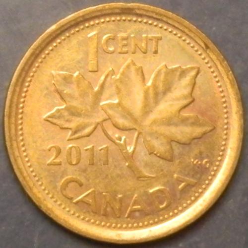 1 цент 2011 Канада цинк (немагніт)