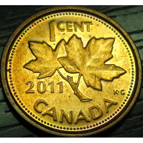 1 цент 2011 Канада магніт