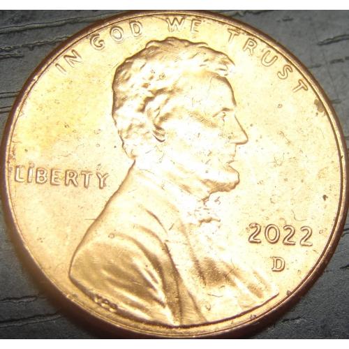 1 цент 2022 D США