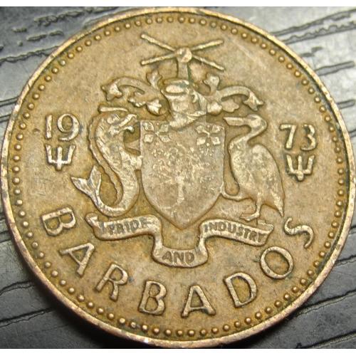 1 цент Барбадос 1973