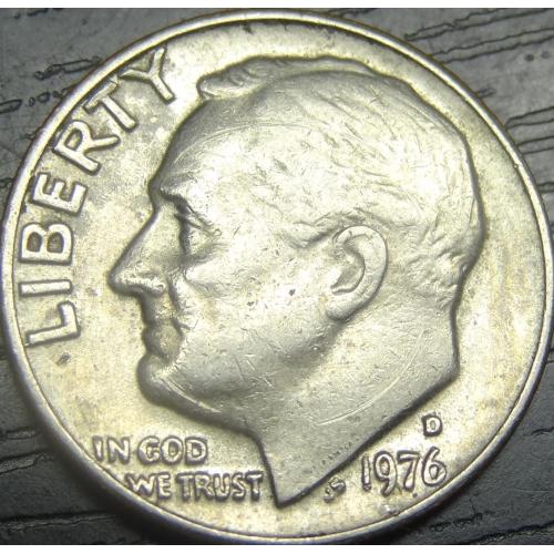1 дайм 1976 D США