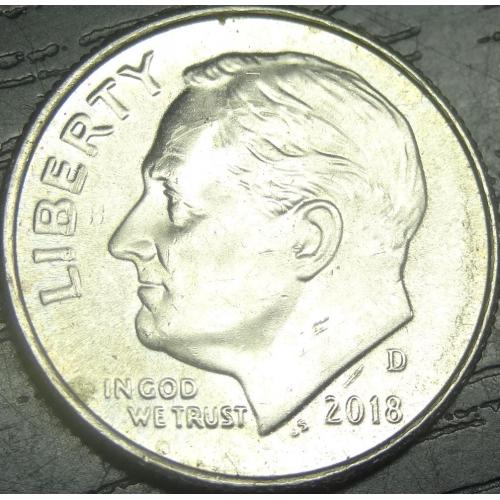 1 дайм 2018 D США