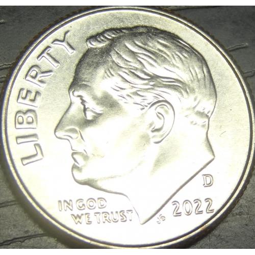 1 дайм 2022 D США