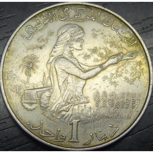1 динар Туніс 1983