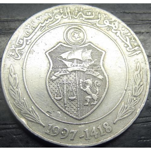 1 динар Туніс 1997