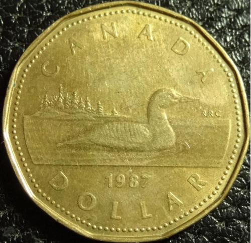 1 долар 1987 Канада