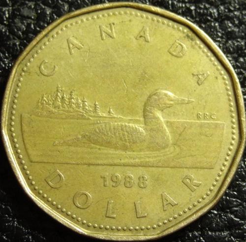 1 долар 1988 Канада
