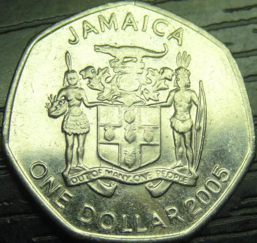 1 долар 2005 Ямайка