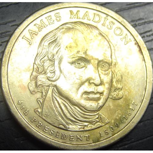 1 долар 2007 D США Джеймс Медісон