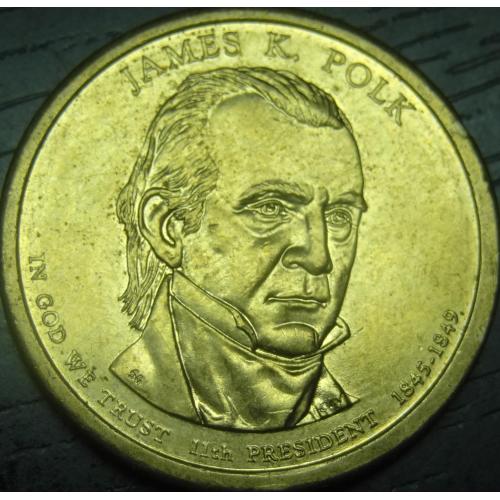 1 долар 2009 P США Джеймс Нокс Польк